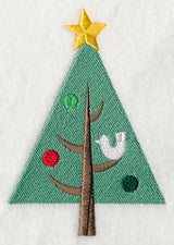 Perching in Christmas Tree - Bird 3