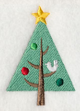 Perching in Christmas Tree - Bird 3