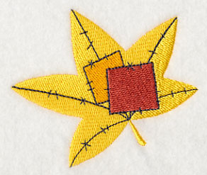 Patchwork Autumn Leaf 1