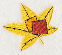 Patchwork Autumn Leaf 1