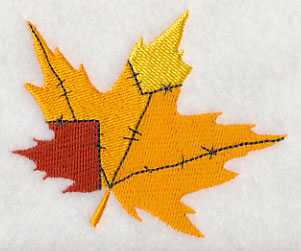Patchwork Autumn Leaf 2