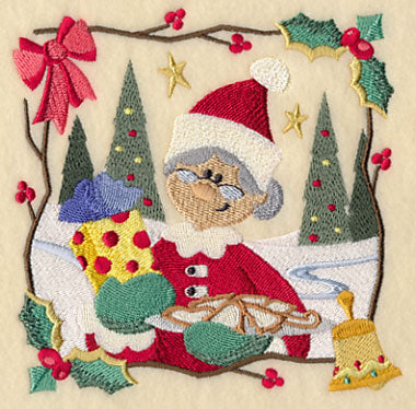 Country Christmas Square - Mrs. Claus