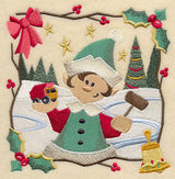 Country Christmas Square - Boy Elf