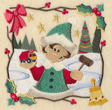Country Christmas Square - Boy Elf