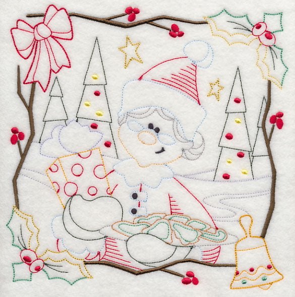 Country Christmas Square - Mrs. Claus (Vintage)