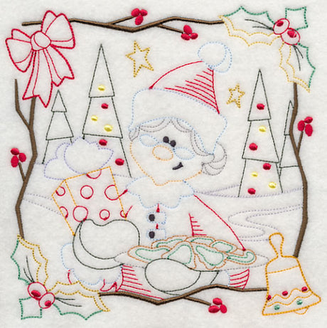 Country Christmas Square - Mrs. Claus (Vintage)