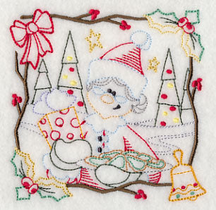 Country Christmas Square - Mrs. Claus (Vintage)