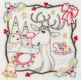 Country Christmas Square - Rudolph (Vintage)