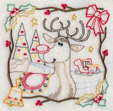 Country Christmas Square - Rudolph (Vintage)
