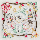 Country Christmas Square - Boy Elf (Vintage)