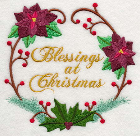 Blessings at Christmas Wreath