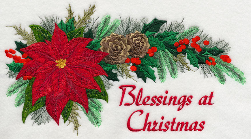 Blessings at Christmas Swag