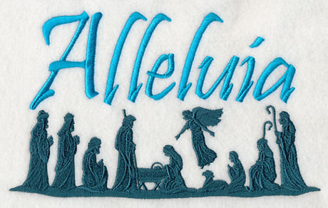 Christmas Wish Silhouette - Alleluia