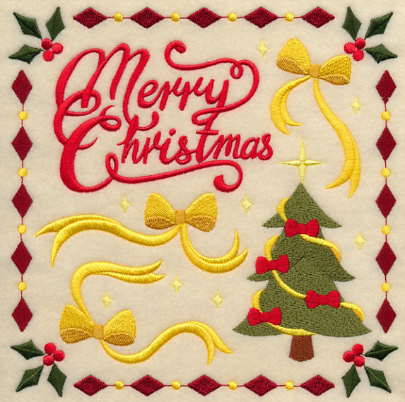 Merry Christmas Ribbons