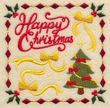 Happy Christmas Ribbons