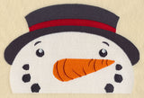 Peeking Snowman