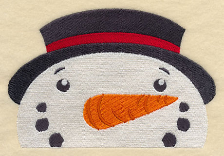Peeking Snowman