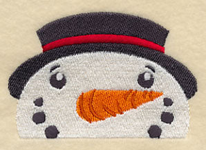 Peeking Snowman