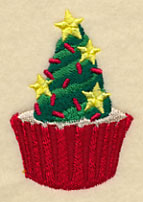 Christmas Tree Cupcake