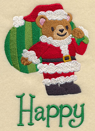 Santa Bear - Happy