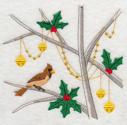 Branching Out with Christmas - Cardinal (Female)