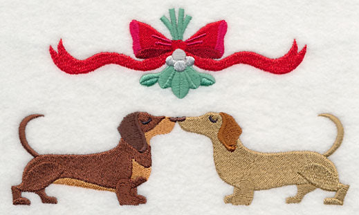 Meet Me Under the Mistletoe - Dachshunds