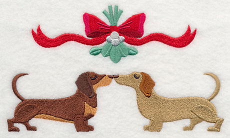 Meet Me Under the Mistletoe - Dachshunds
