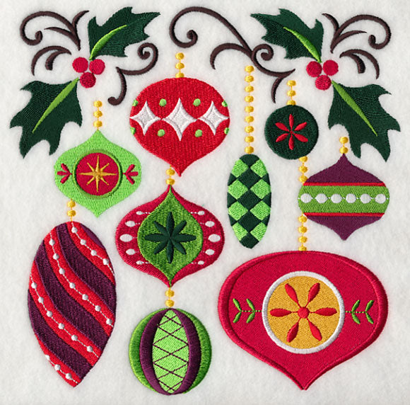 Fa La La Fancy Ornament Square