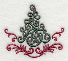 Fa La La Filigree Christmas Tree 1