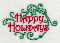 Fa La La Filigree Happy Holidays