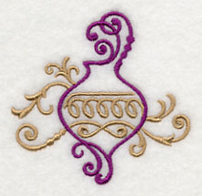 Fa La La Filigree Ornament 2