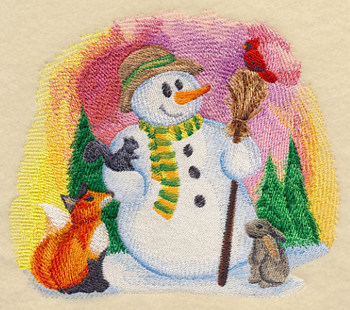 Snowy Wonderland in Watercolor