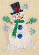 Button Snowman 2