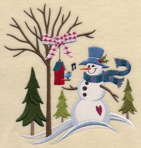 Winter Meadow Snowman