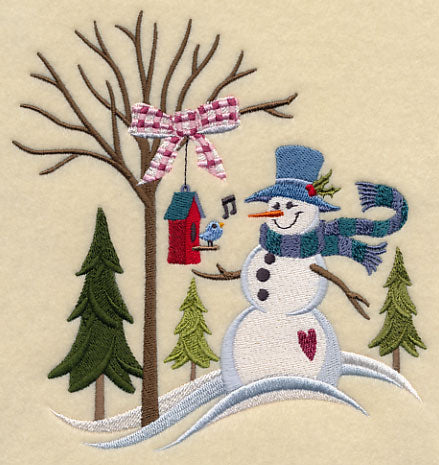 Winter Meadow Snowman