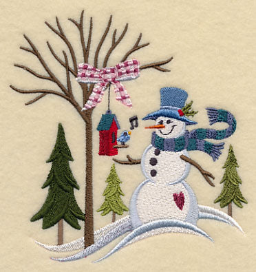 Winter Meadow Snowman