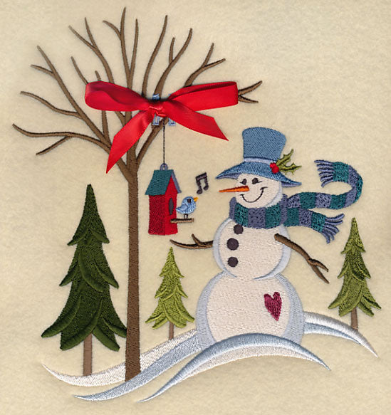 Winter Meadow Snowman (Add Ribbon)