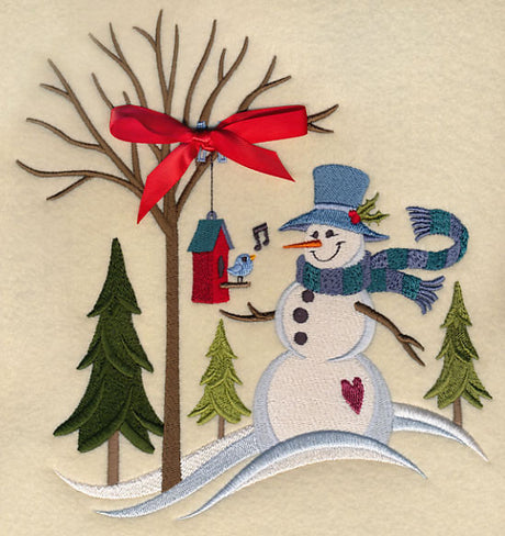 Winter Meadow Snowman (Add Ribbon)