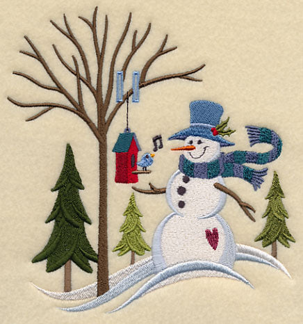 Winter Meadow Snowman (Add Ribbon)