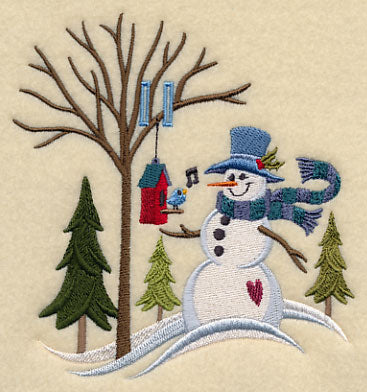 Winter Meadow Snowman (Add Ribbon)