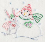 Snowman and Bunny (Vintage)
