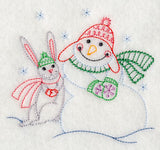 Snowman and Bunny (Vintage)