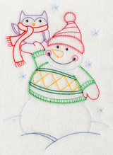 Snowman and Owl (Vintage)