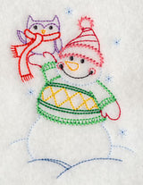 Snowman and Owl (Vintage)