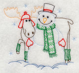 Snowman and Moose (Vintage)