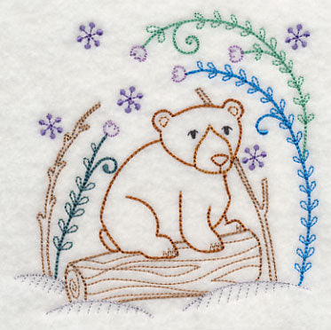 Winter Woodland Bear (Vintage)