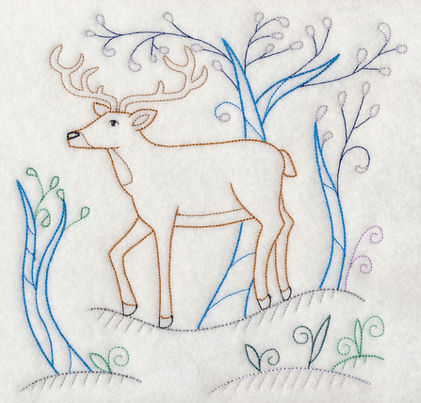 Winter Woodland Buck (Vintage)