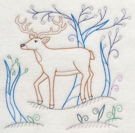 Winter Woodland Buck (Vintage)