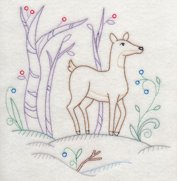 Winter Woodland Doe (Vintage)