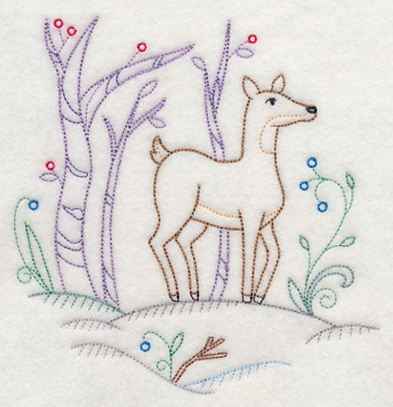 Winter Woodland Doe (Vintage)